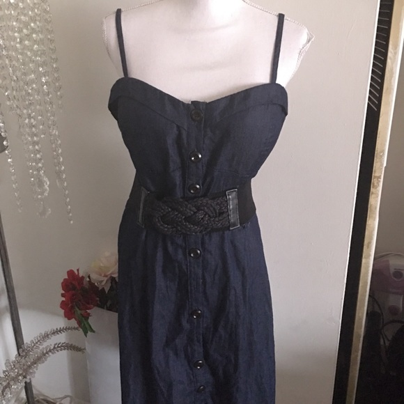 Debs front button skater dress - Picture 2 of 3